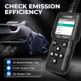 TOPDON AL400 language menu closeup showing multilingual support for user convenience