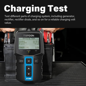 TOPDON BT100 held in hand to show compact size and portability