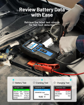 TOPDON BT200 inside a boat battery compartment ensuring marine-ready checks