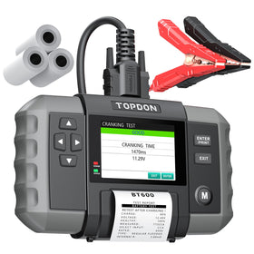 TOPDON BT600 front panel showing controls and ports for quick operation
