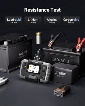 TOPDON BT600 Plus big and small clamps for varied battery terminal sizes