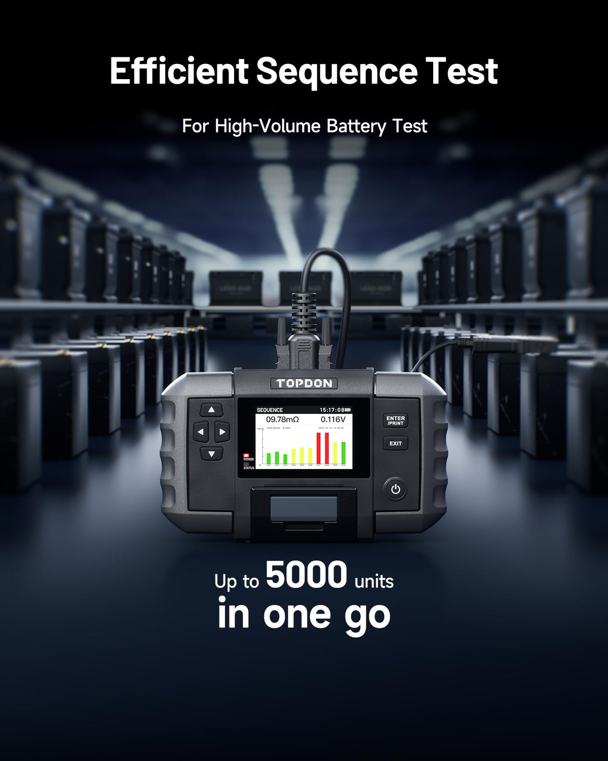 TOPDON BT600 Plus in-use under vehicle hood for real-world diagnostics