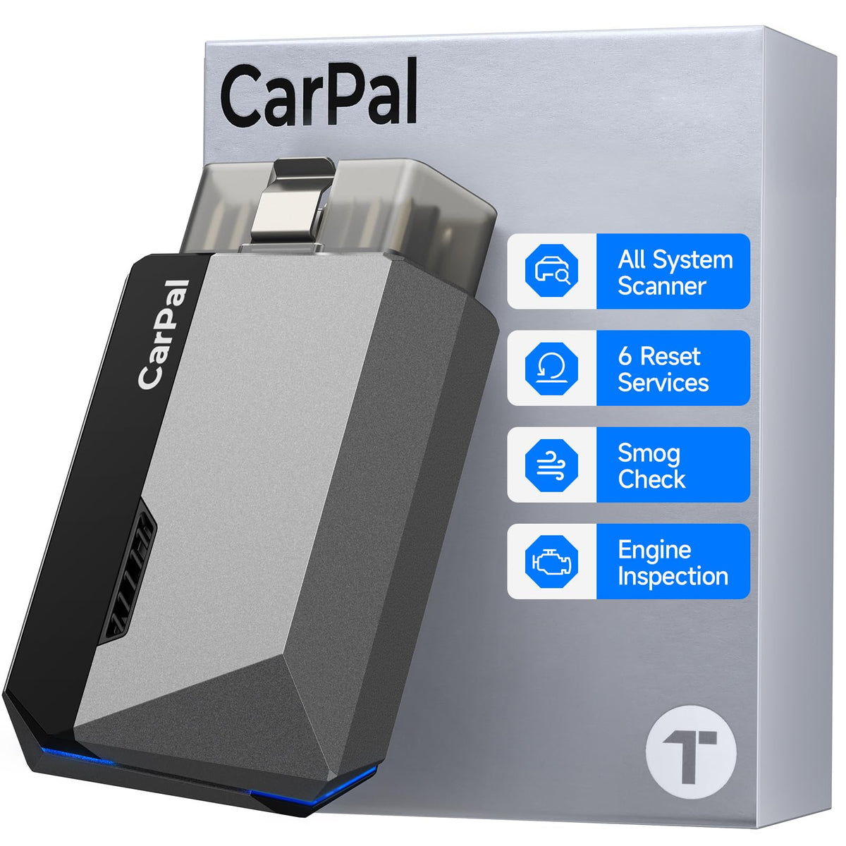 TOPDON CarPal front view showing compact design and easy portability benefit