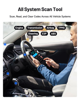 TOPDON CarPal plugged into vehicle OBD2 port demonstrating quick installation benefit