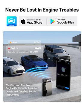 TOPDON CarPal app showing reset services menu for simplified maintenance benefit