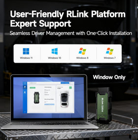 TOPDON RLink paired with a smartphone using TopScan demonstrating mobile diagnostics advantage