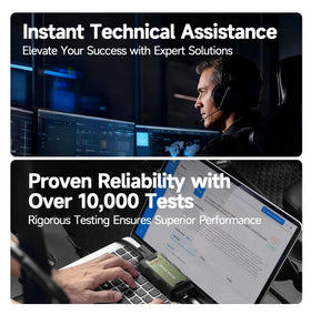 TOPDON RLink connected to vehicle OBD-II port enabling OEM-level reprogramming workflows