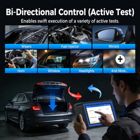 TOPDON X800BT active test screen demonstrating actuator control