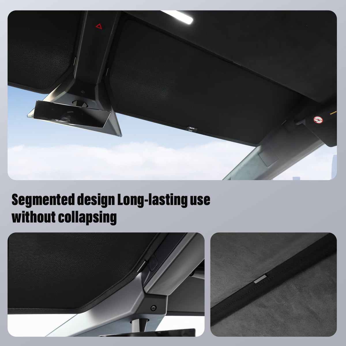 Topfit compact folded shade in pouch for tidy storage and easy transport