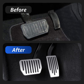Topfit dead pedal beside foot showing scale and comfortable support