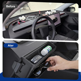 Topfit organizer holding sunglasses and phone for quick reach