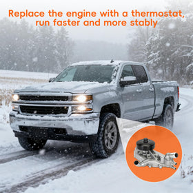 Topfurn AW5104 installed in Silverado on road illustrating restored cooling confidence