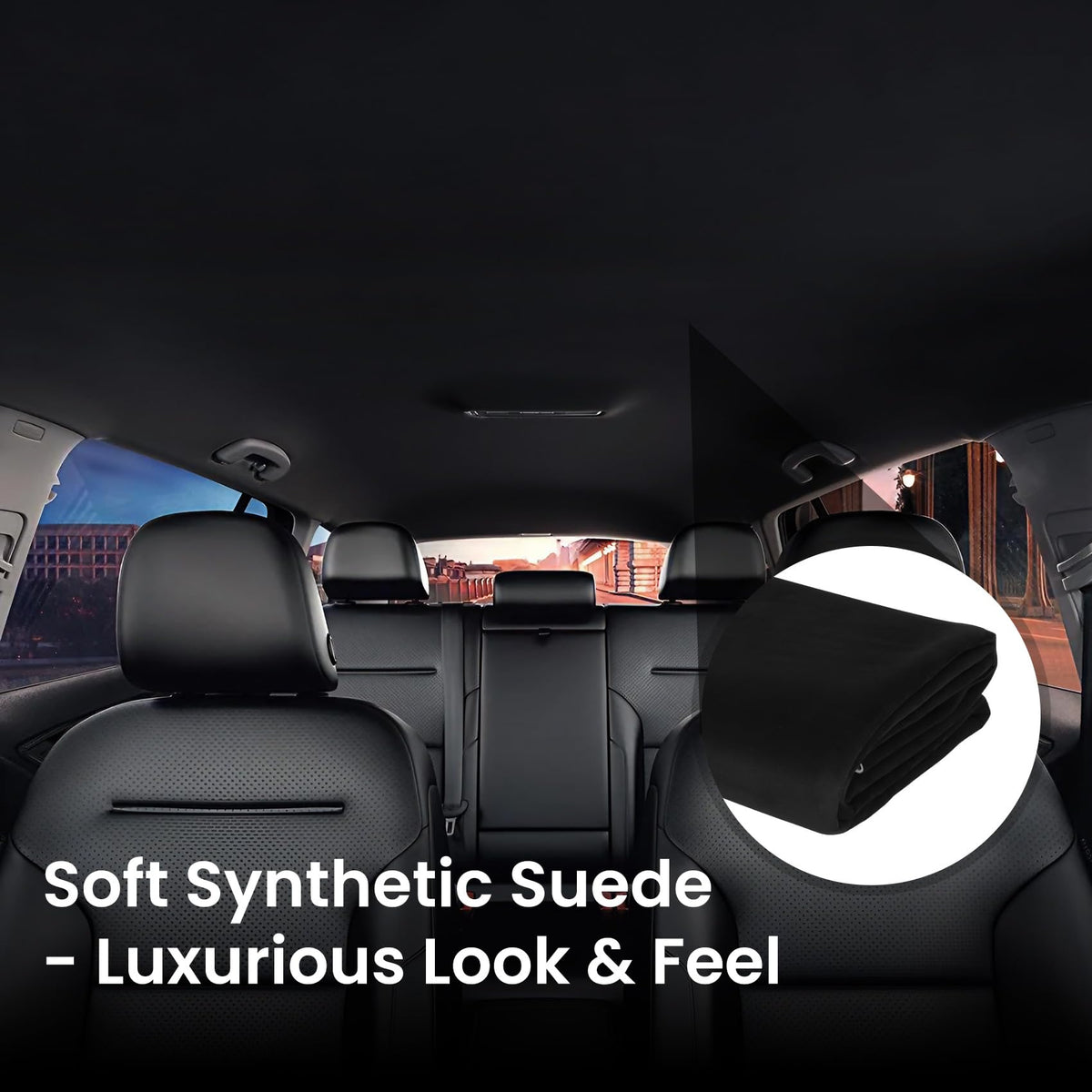 Topfurn installed in car roof demonstrating smooth fit and refurbished interior benefit