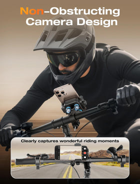 TOPGO semi-enclosed frame showing camera access and easy filming
