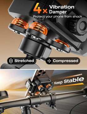 TOPGO close-up of vibration absorber illustrating shock reduction