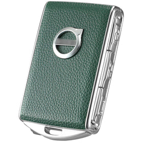 TOUPHY front view of key cover showing sleek zinc frame and leather for premium look