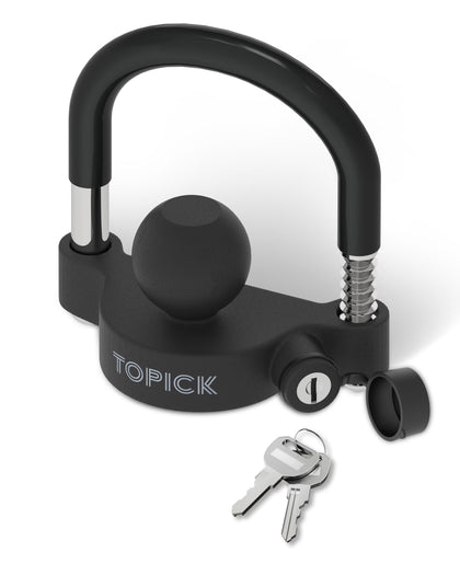TOPICK front view of locked coupler showing secure fit and deterrence