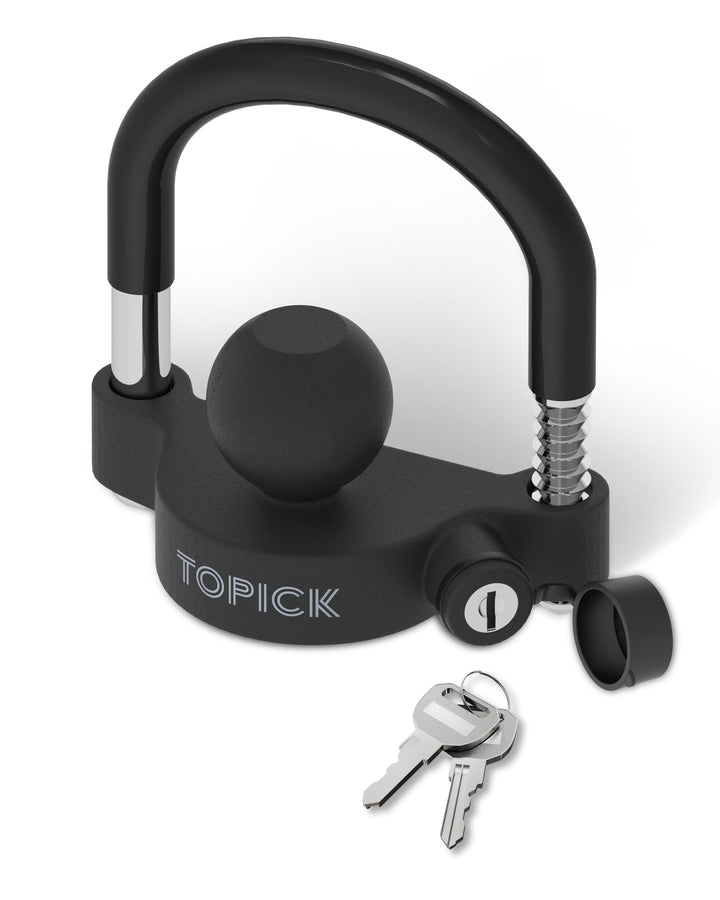 TOPICK front view of locked coupler showing secure fit and deterrence