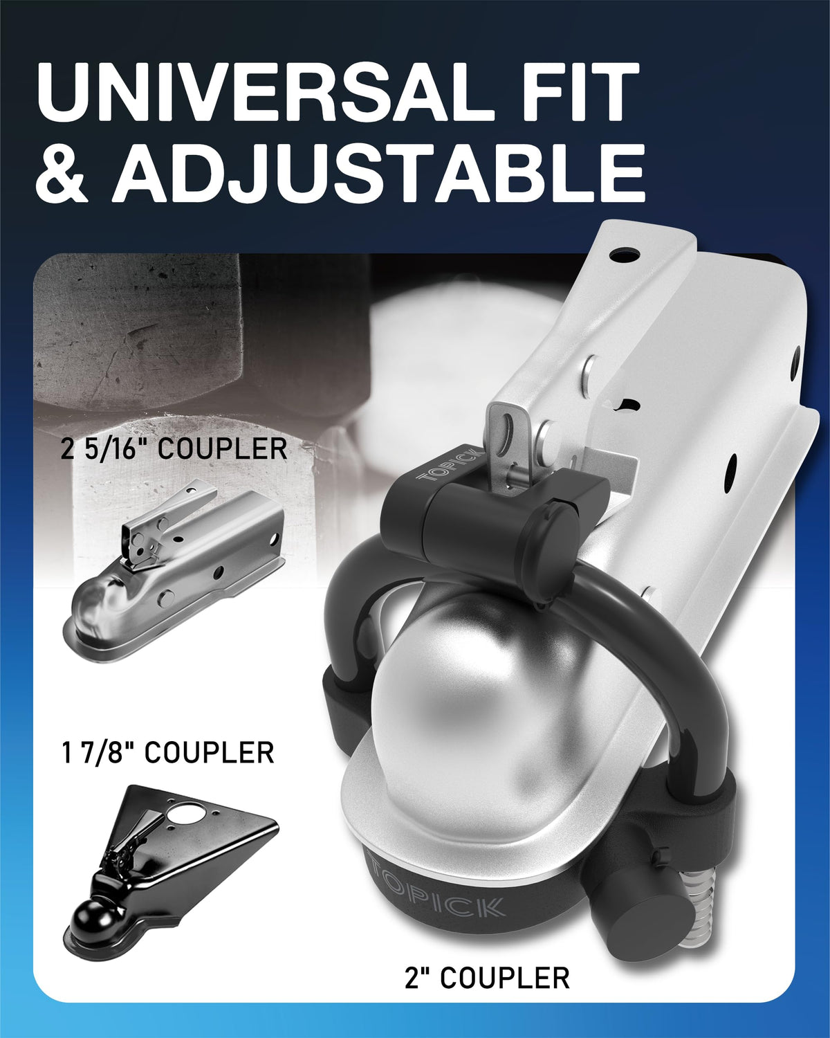 TOPICK lock cylinder detail showing reinforced keyway for stronger security