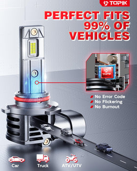 TOPIK bulb base and label showing model compatibility and secure fit