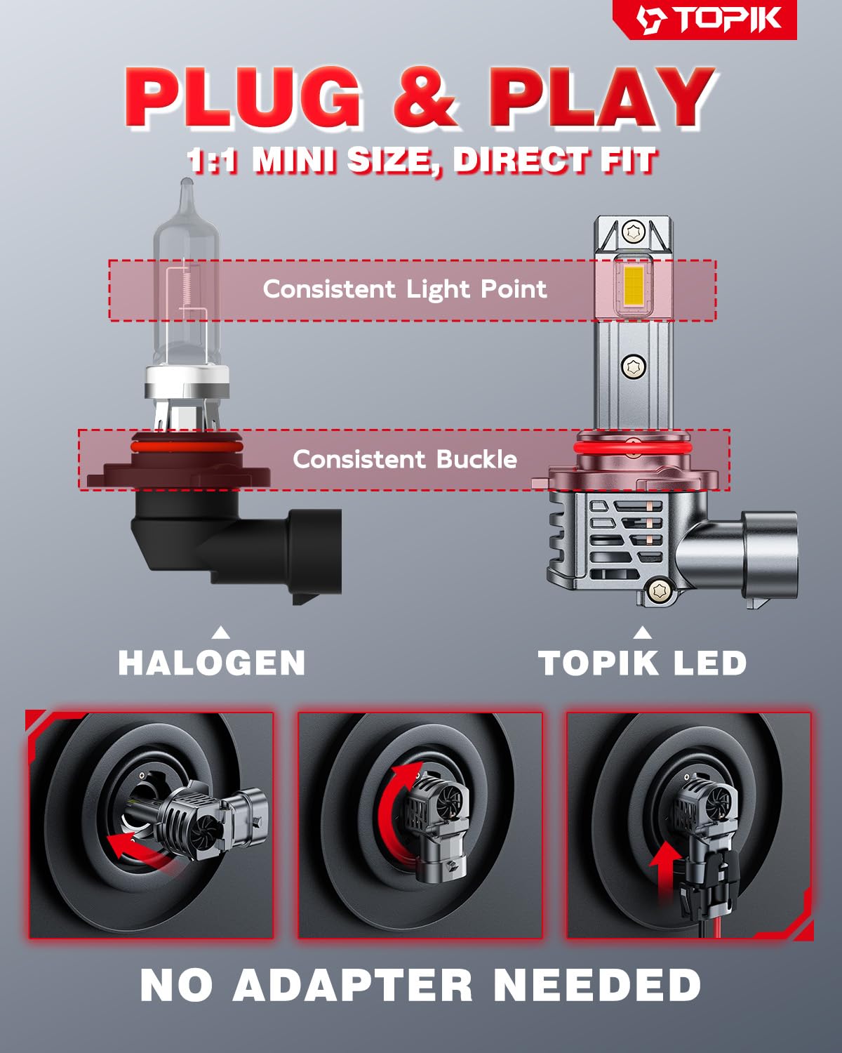 TOPIK beam lighting a road to show extended visibility benefits