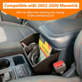 TOPINSTALL installed in Ford Maverick center console for organized storage