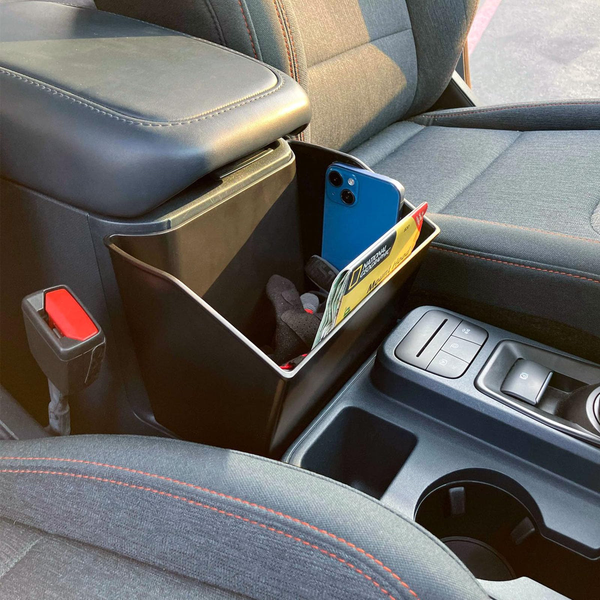 TOPINSTALL used as in-cabin trash can keeping Maverick interior tidy