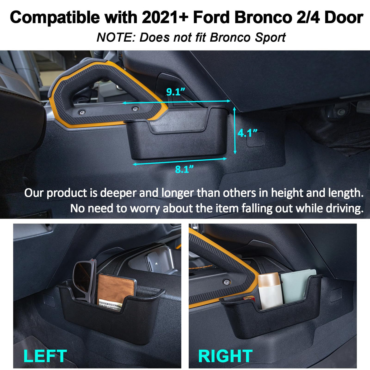 TOPINSTALL label and rear fitment detail demonstrating easy installation