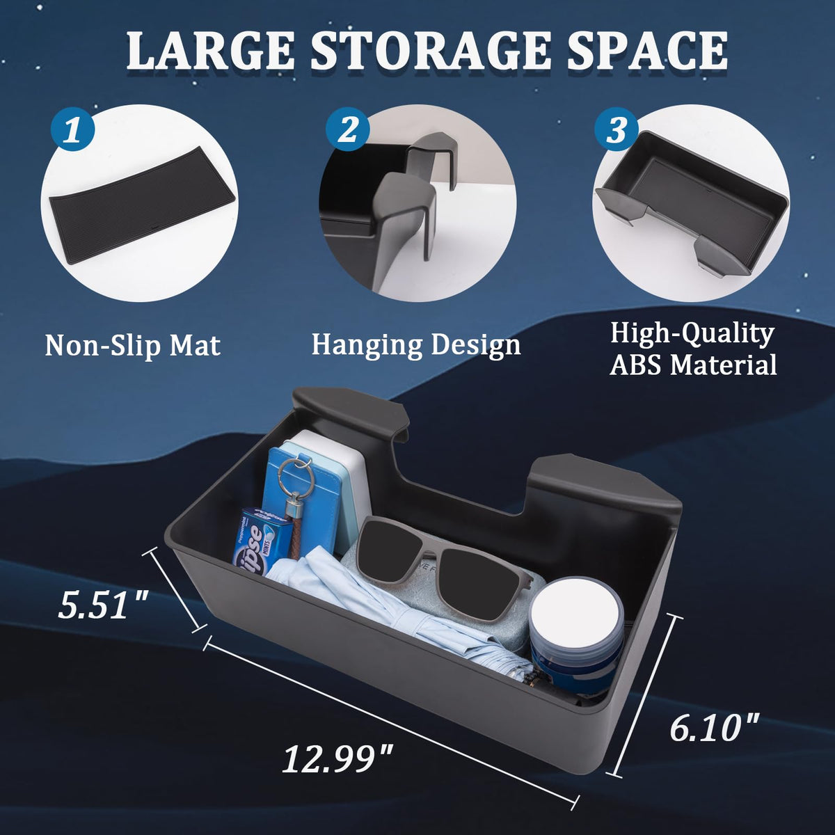 TOPINSTALL lifestyle image showing driver easily reaching items and convenience
