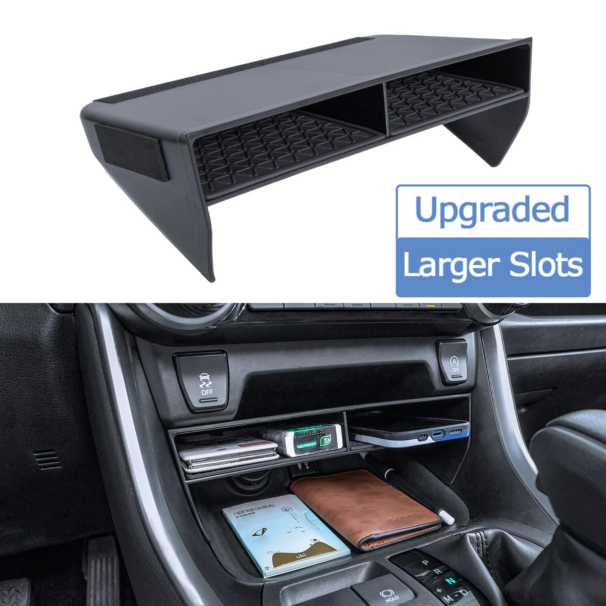 TOPINSTALL in-car lifestyle shot demonstrating quick access while driving