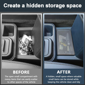 TOPINSTALL flip-top open showing interior compartment for secure quick access