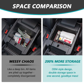 TOPINSTALL four compartments filled with keys coins and cables for tidy storage
