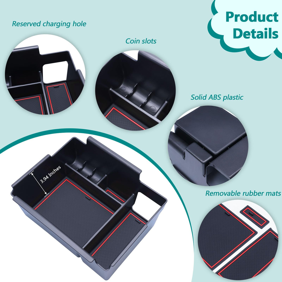TOPINSTALL label and ABS material close-up demonstrating durable premium finish