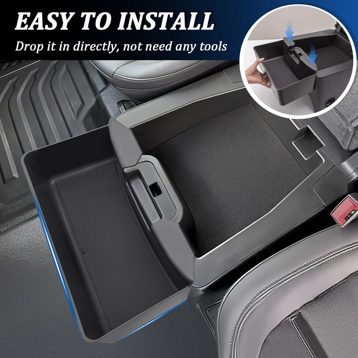 TOPINSTALL tray beside phone and wallet demonstrating available capacity