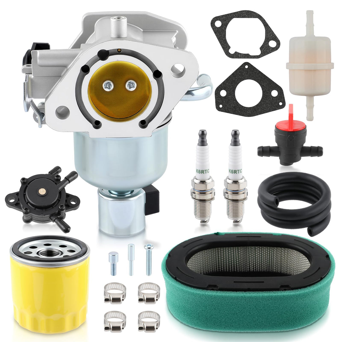 Topkidame carburetor front view showing precise ports and improved fuel flow