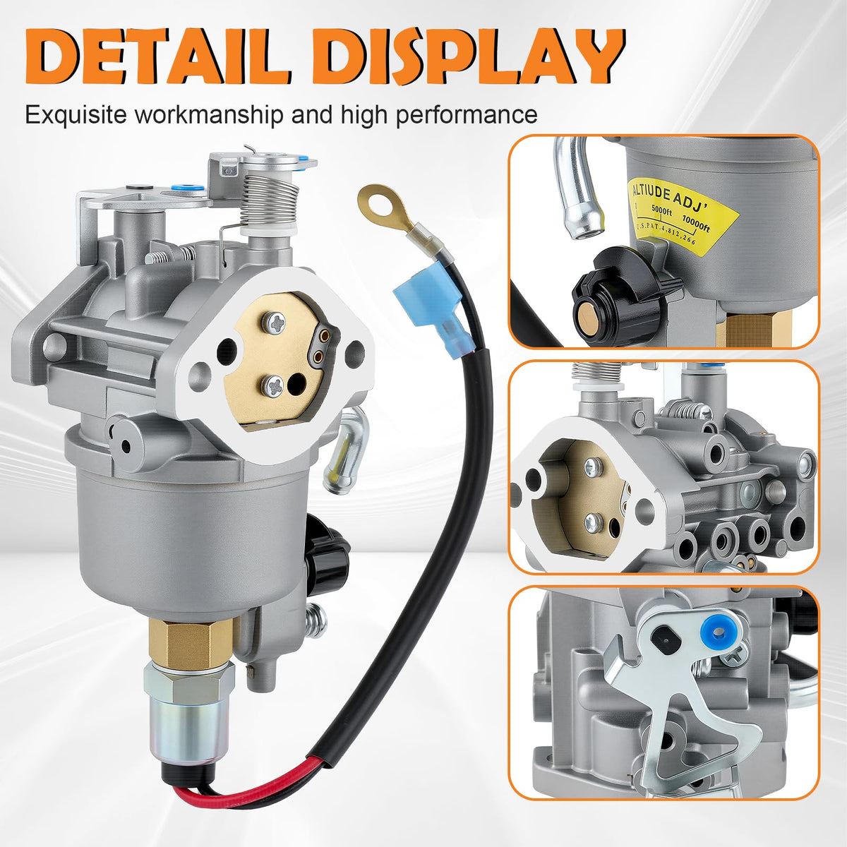 Topkidame carburetor installed in generator demonstrating proper fit and restored performance