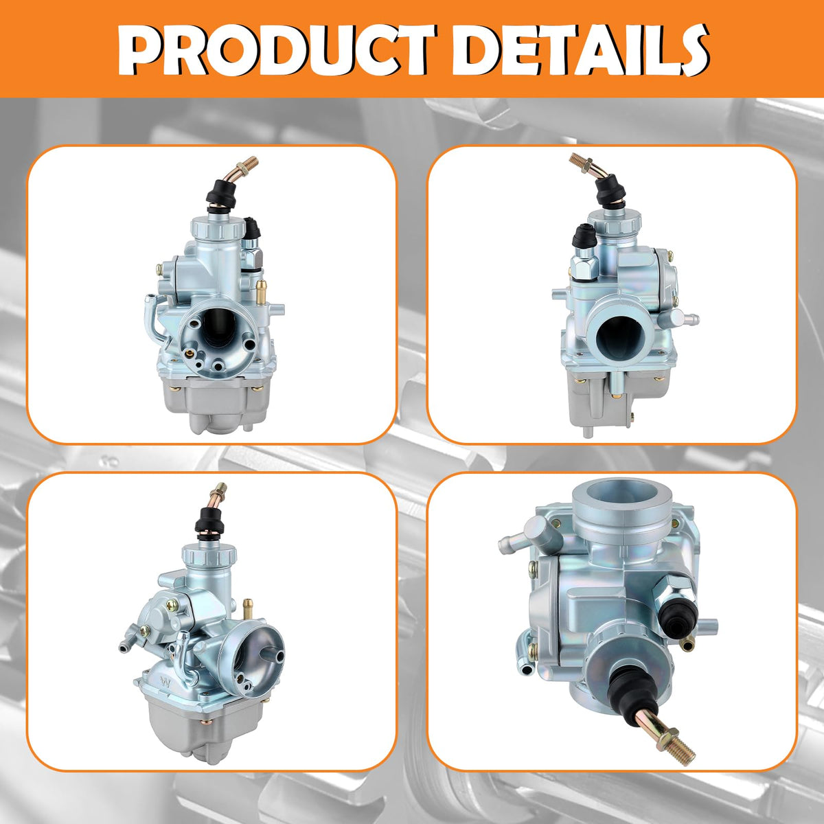 Topkidame packaged carburetor and included parts ready for replacement job