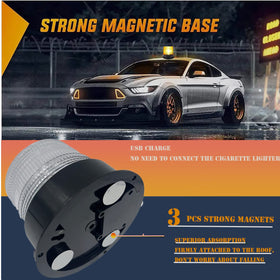 TOPKU strong magnetic base attached to metal roof, secure mount prevents sliding