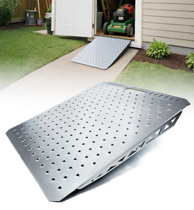 Toplamper front view ramp showing full width and sturdy steel build for secure loading