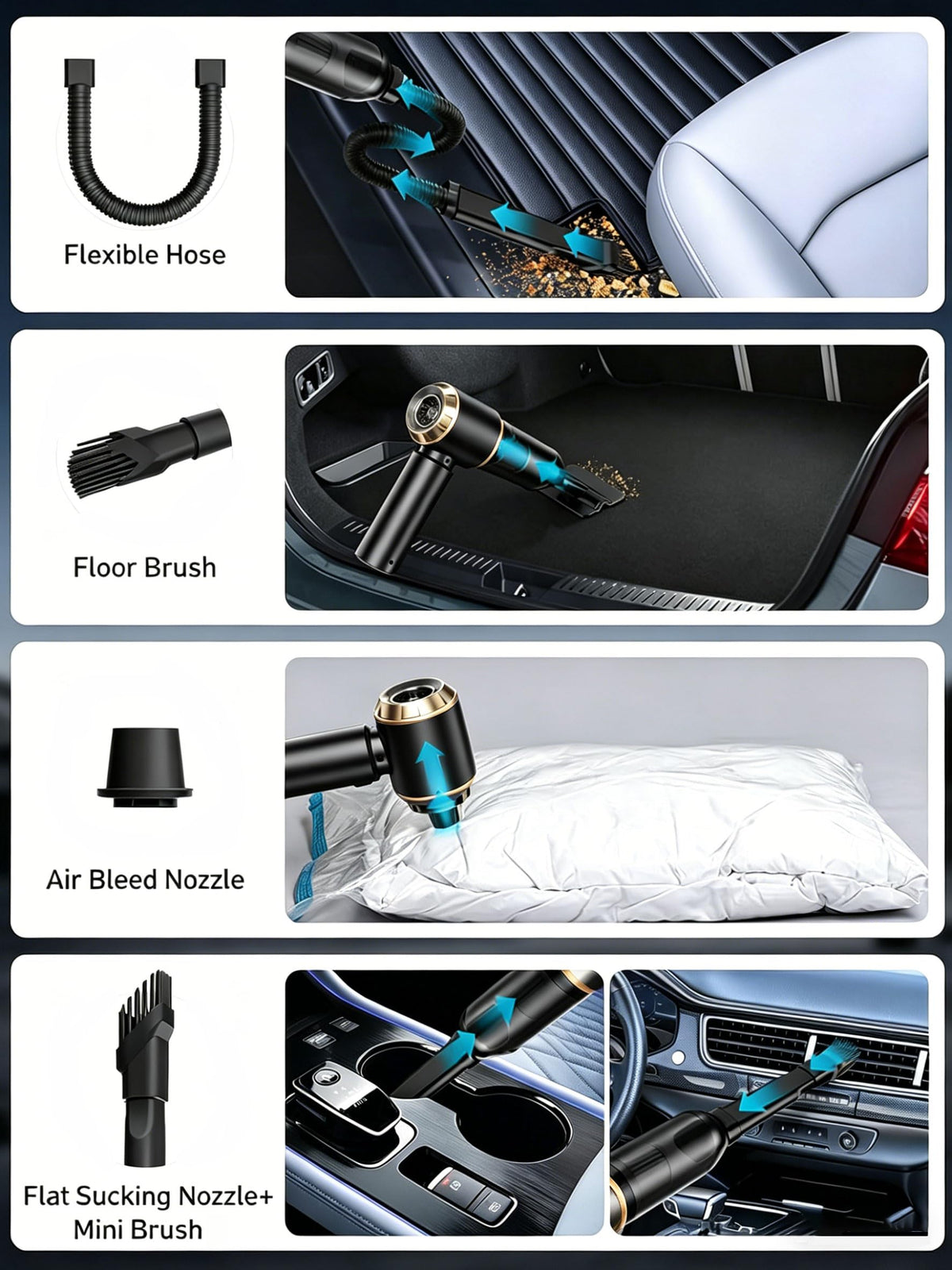 Toplepor floor brush cleaning upholstery for better lint and hair pickup