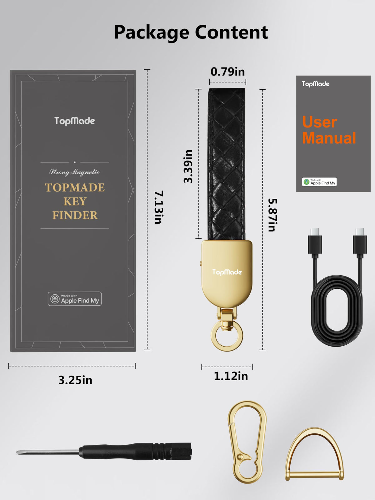 TopMade keychain in gift box showing premium packaging and ready-to-gift appeal