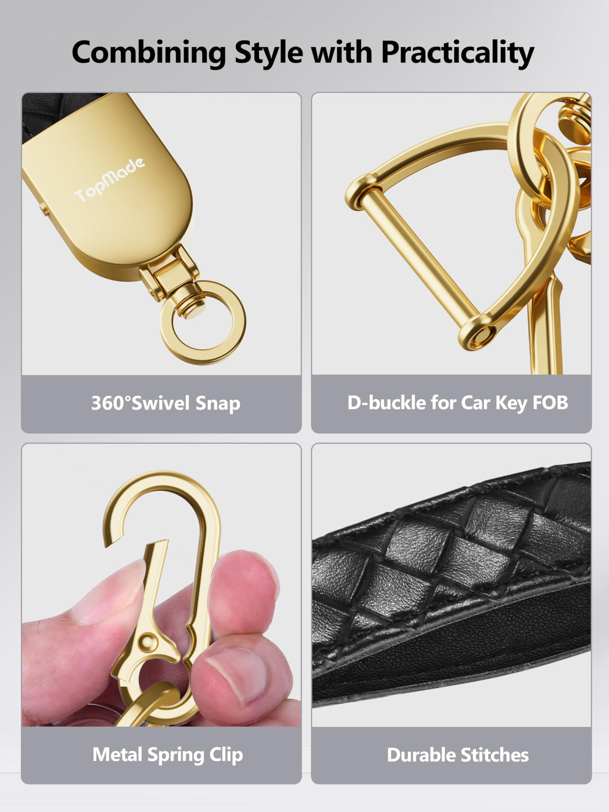 TopMade keychain submerged to illustrate IP67 waterproof protection and reliability