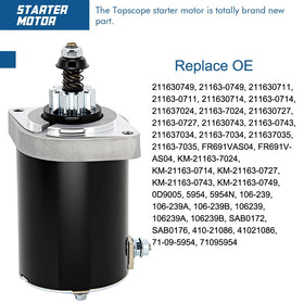 TOPSCOPE starter mounting pattern view ensuring bolt-fit compatibility