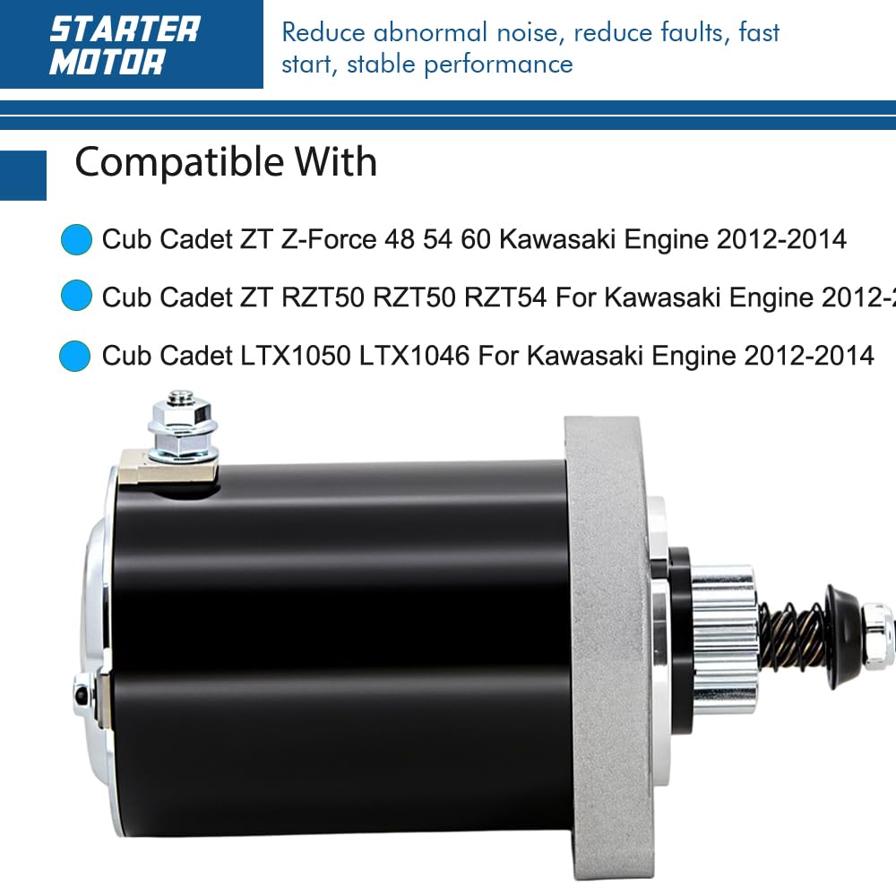 TOPSCOPE starter pinion closeup showing 10-tooth gear for correct engagement