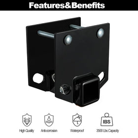 TOPSHINE with bike rack mounted showing accessory use and space-saving benefit