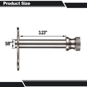 TOPSHINE assembled pin with retention clip engaged, secures hitch shank quickly and reliably