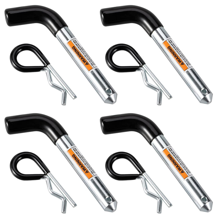 TOPSHINE front view of four hitch pins pack showing contents and convenience