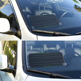 Topsolar held in hand to show compact size and lightweight portability benefit