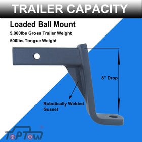 TOPTOW installed on truck receiver illustrating easy installation and secure towing