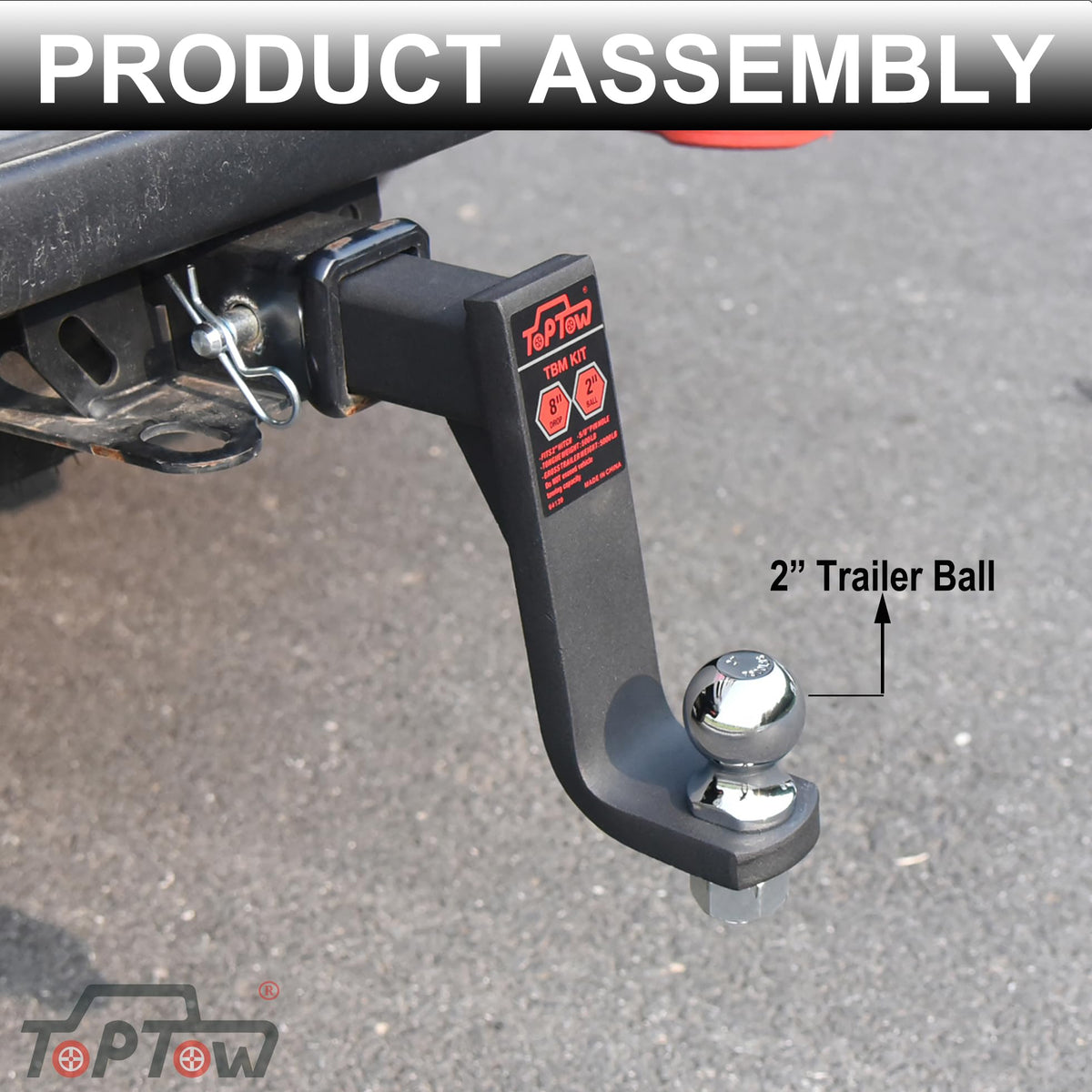 TOPTOW next to measuring tape showing scale and precise drop measurement benefit